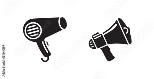 Megaphone with Sound Waves – Digital Alert and Audio Broadcast Icon