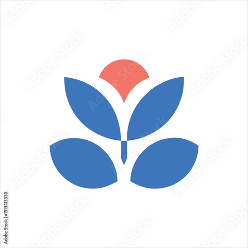 abstract flower logo