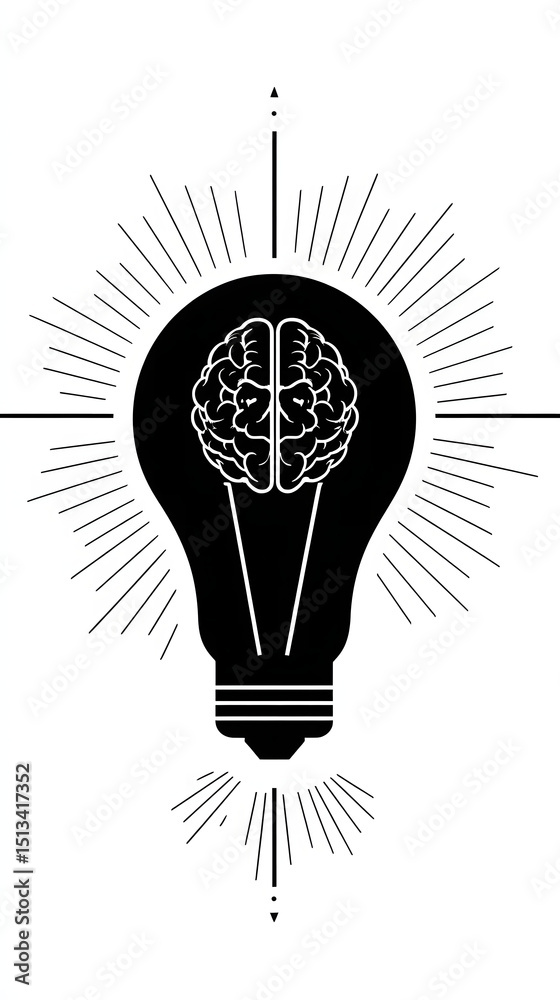 Fototapeta premium Bright innovation: an electric lightbulb symbol of creative business power and technological inspiration