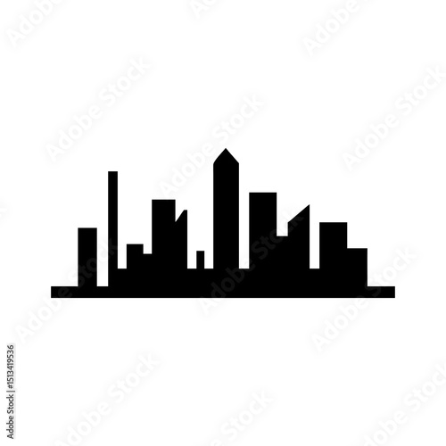 Minimalist City Skyline Silhouette