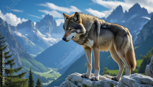 Italian wolf in Italy