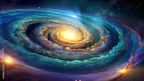 Mesmerizing cosmic swirl A breathtaking journey through the vibrant nebulae and starry expanse