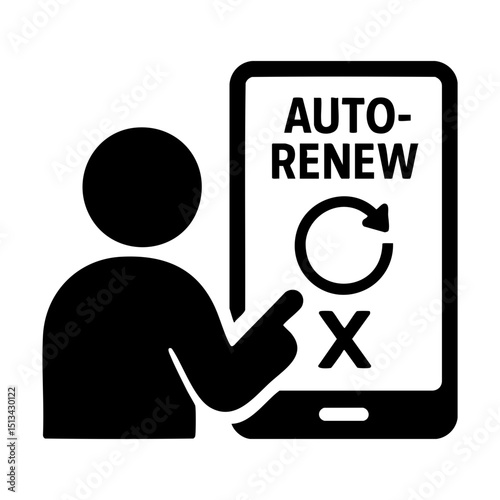 User disables auto-renew subscription on smartphone