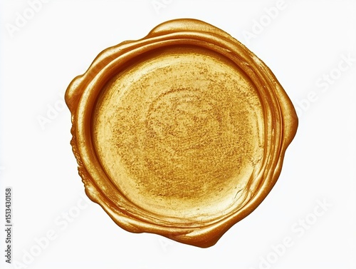 Golden Seal: A symbol of authenticity and value, embodying tradition and exclusivity in a vintage style.