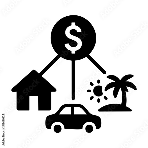 Money allocation for house car and vacation