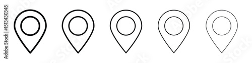 Free Download Marker icon Outline and flat style designs - GFXLoad