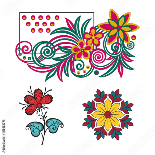 bedsheet design digital art use hand work and digital printing
