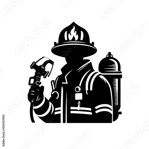 firefighter silhouette