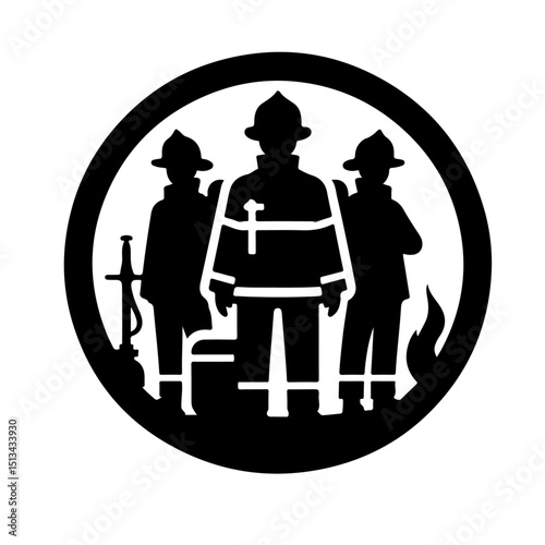 firefighter silhouette