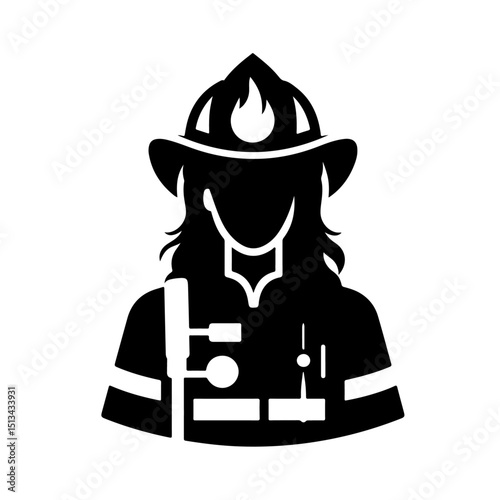 firefighter silhouette