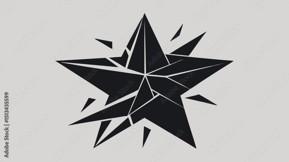 Obraz premium Star vector icon 