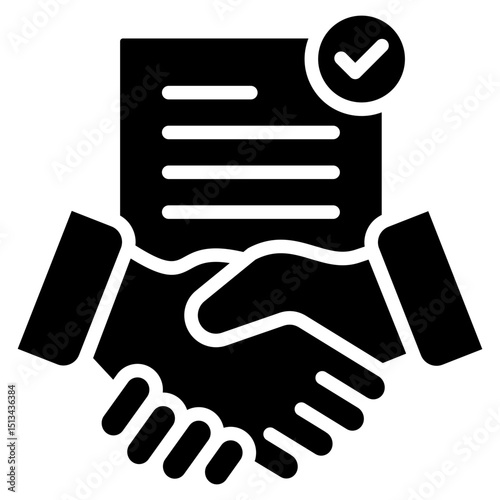 Negotiation glyph icon