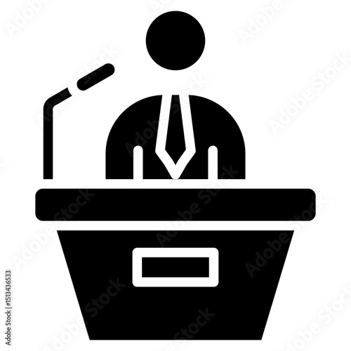 Speech glyph icon