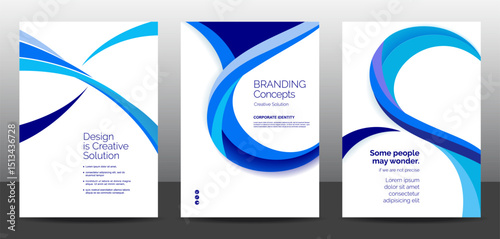 Template vector design set for Brochure, AnnualReport, Corporate Presentation, Portfolio, Flyer, layout modern, posters collection Eps10	