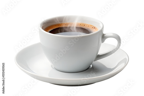 Wallpaper Mural Aromatic Hot Coffee in a White Cup Perfect Morning Brew Torontodigital.ca