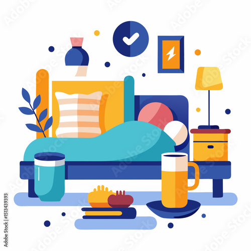 Lazy Day Vector Relaxation Illustration Design