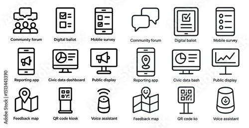 Digital communication and survey tools for community and civic engagement