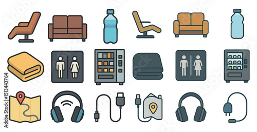 Icons of everyday items and concepts for design projects