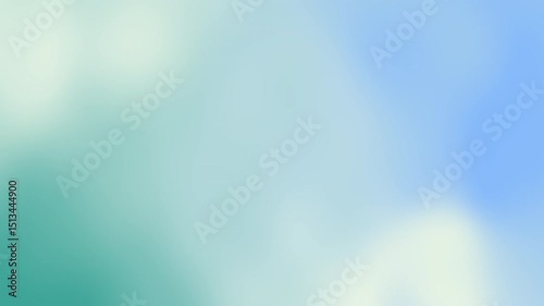 A smooth gradient background transitioning from light teal to soft blue hues, featuring no distinct shapes or objects, Abstract texture Gradient motion Background animation.