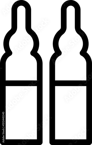 ampoule illustration on a white background      