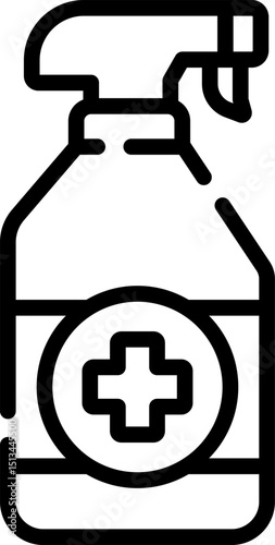antibacterial illustration on a white background       