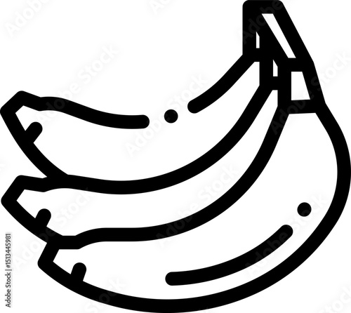 banana illustration on a white background       
