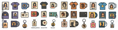 Celebrity merchandise collection: perfumes, concert dvds, and souvenirs