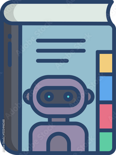 book illustration on a white background       