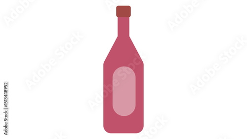 pink wine bottle