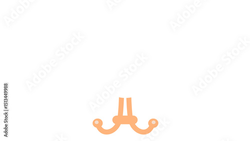 test tube isolated on white
