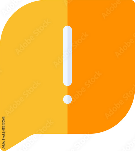 exclamation illustration on a white background        