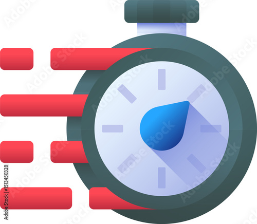 fast delivery illustration on a white background       