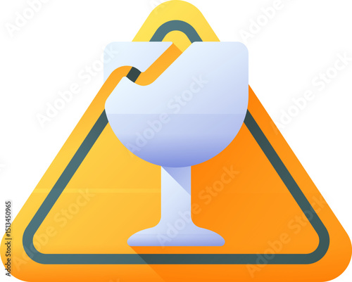 fragile illustration on a white background        
