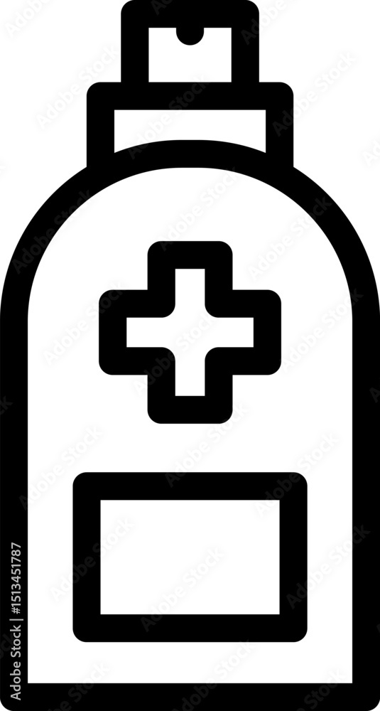 Obraz premium hand sanitizer illustration on a white background 