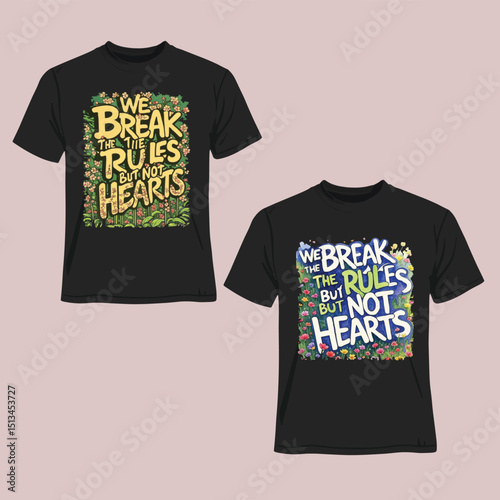 T-Shirt Design Mockup – Fashion Apparel Vector Template