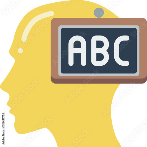 knowledge illustration on a white background       