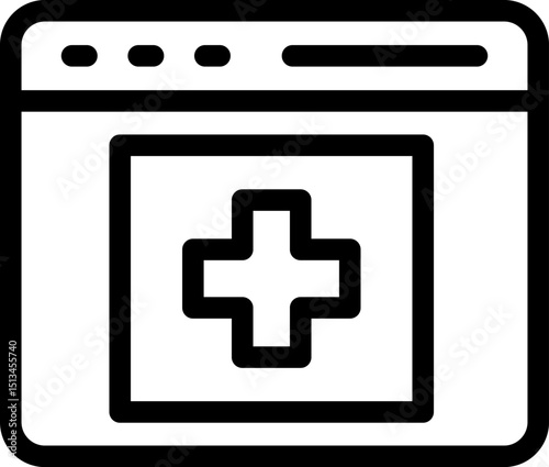 medical app illustration on a white background       