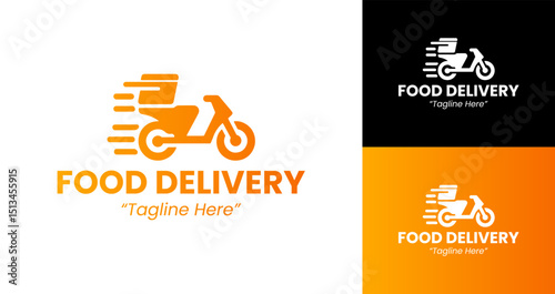 Speedy Food Delivery Logo for Businesses and Service Branding