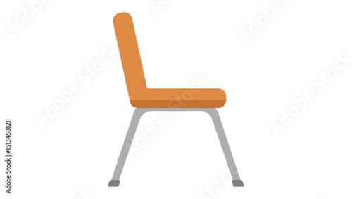 wooden chair isolated on white