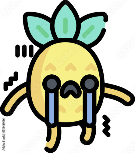 scare illustration on a white background   