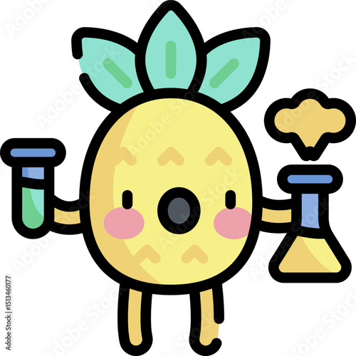 scientific illustration on a white background  