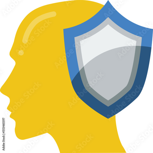shield illustration on a white background   