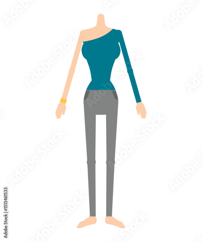 woman with crutches
