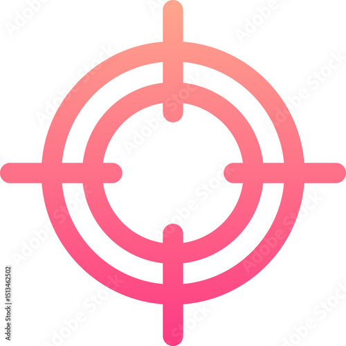target illustration on a white background   