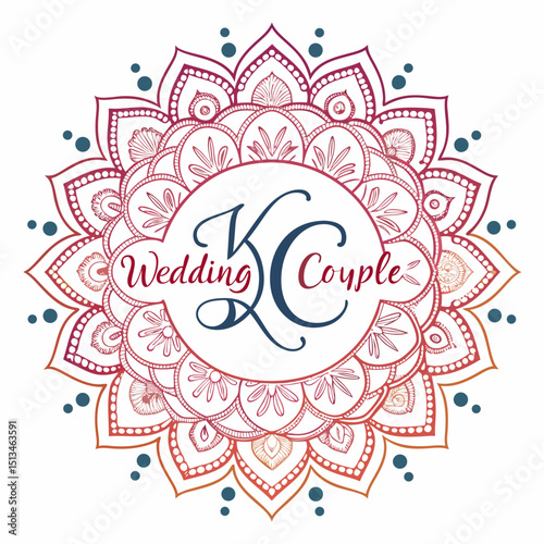Design a bold, vector logo featuring a delicate mandala with strong, thick strokes.  Prioritize clean lines and intricate detail.