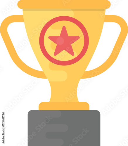 trophy-6 illustration on a white background    