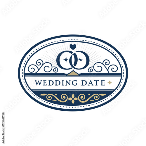 Design a bold, vector logo an elegant oval shape with a thick stroke, suggesting a luxury handbag.