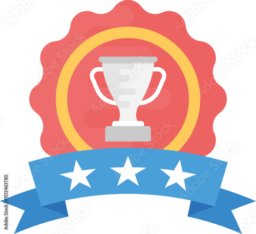 trophy-11 illustration on a white background   