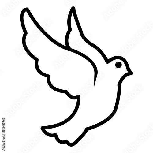 dove in hand vector