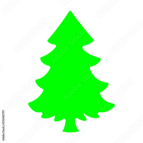 green christmas tree
